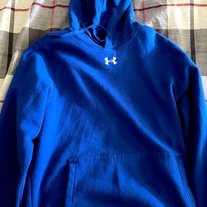 Blue under armour rival fleece hoodie